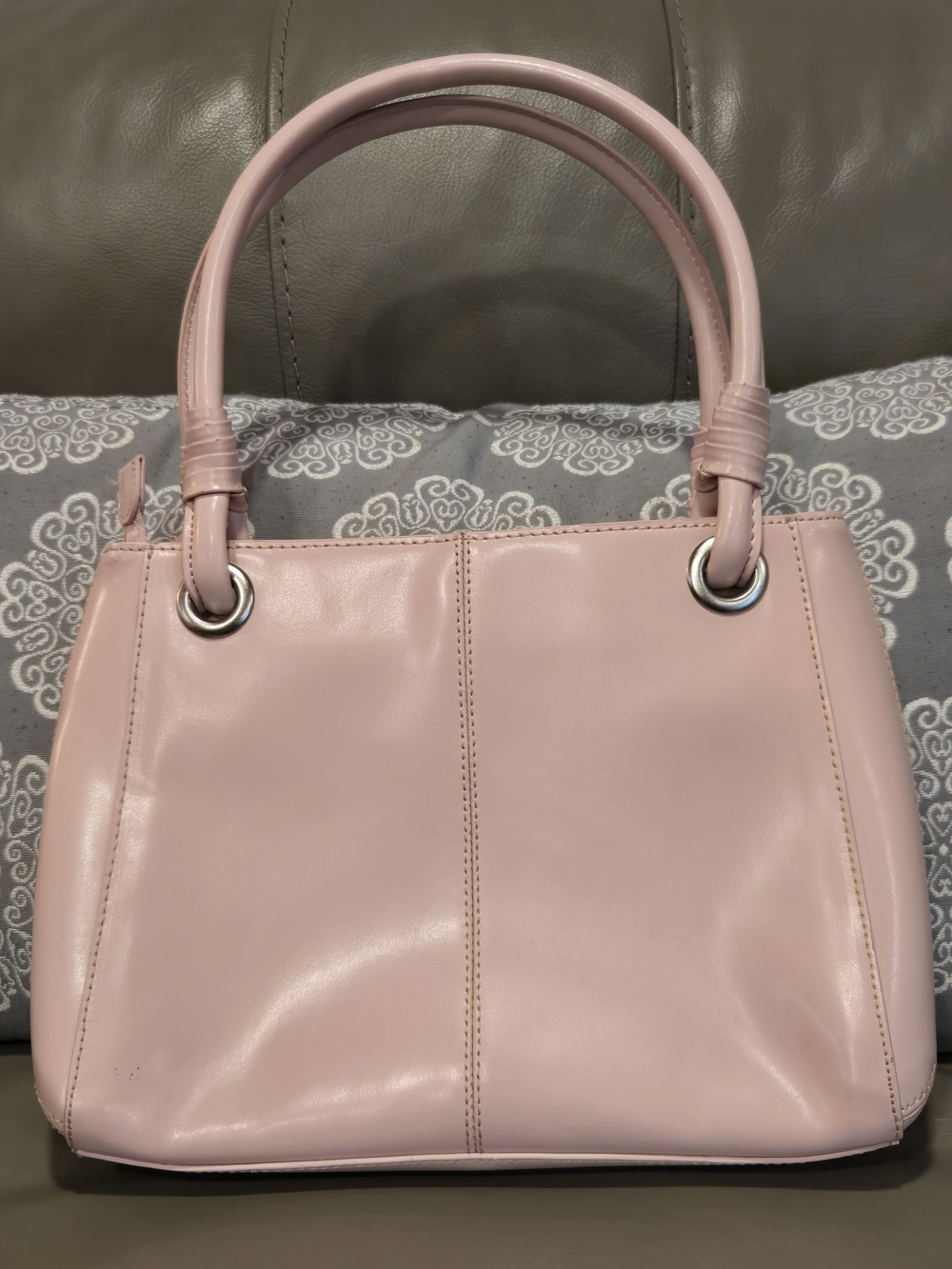 Wilson's Leather Classic Pink Structured Handbag